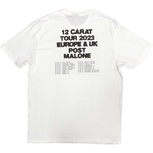 Post Malone Unisex Adult Resurface 2023 Tour Dates T-Shirt