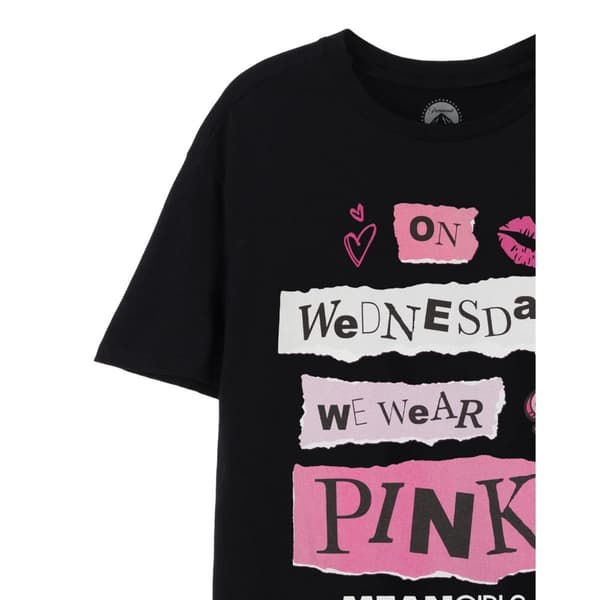 Mean Girls Womens/Ladies Pink Wednesdays T-Shirt