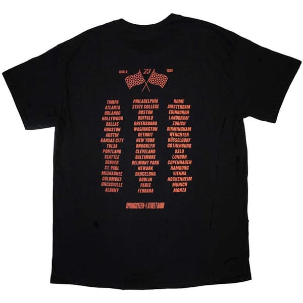 Bruce Springsteen & The E Street Band Unisex Adult Tour 23 Band Photo T-Shirt