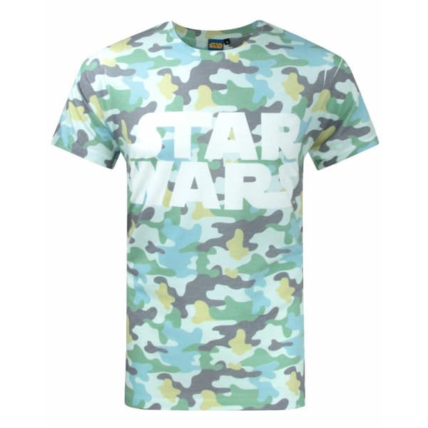 Star Wars: The Book Of Boba Fett Camo T-Shirt för män Green S