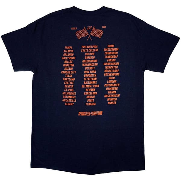 Bruce Springsteen Unisex vuxen Tour ´23 gitarr t-shirt