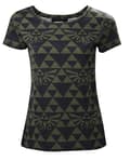 Miniatyrbillede 2 af 2: Zelda - Grøn Sort Hyrule Dame T-shirt, S