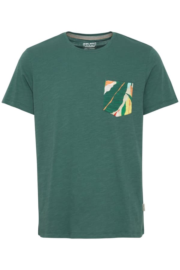 Blend - T-shirt 20716843 Mönstrad bröstficka