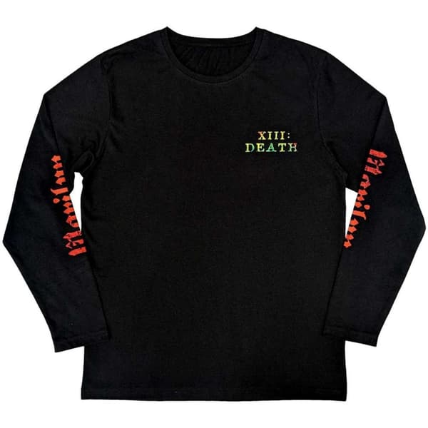 Marilyn Manson Unisex Adult Death Back & Sleeve Print Long-Sleeved T-Shirt