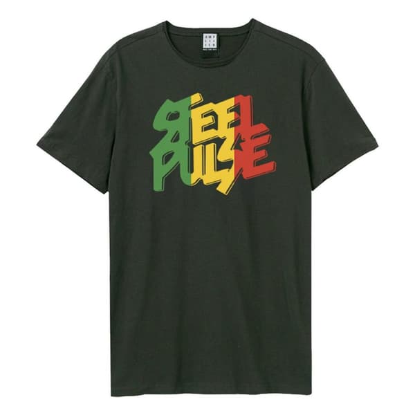 Amplified Unisex T-shirt med Steel Pulse-logotyp för vuxna