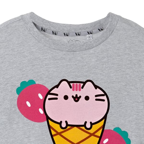 Pusheen Womens/Ladies Ice Cream Short-Sleeved T-Shirt