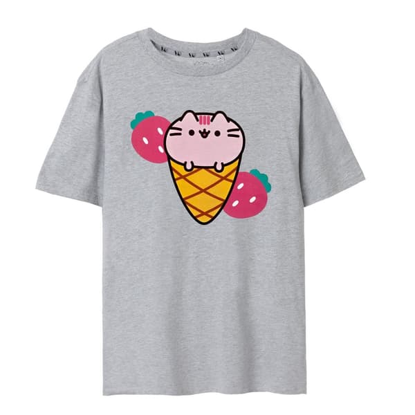 Pusheen Womens/Ladies Ice Cream Short-Sleeved T-Shirt