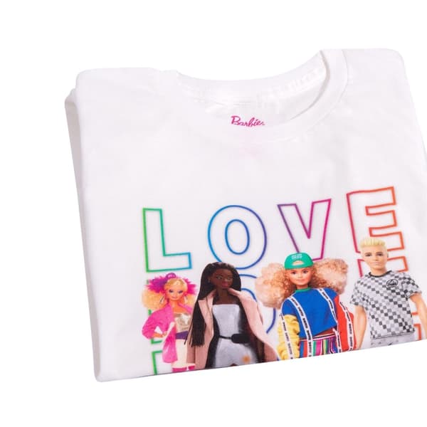 Barbie Dam/Tjej Love Everyone Pride T-shirt
