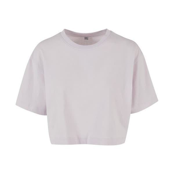 Build Your Brand Kortärmad topp med överdimensionerad passform för damer/damer Soft Lilac 3XL