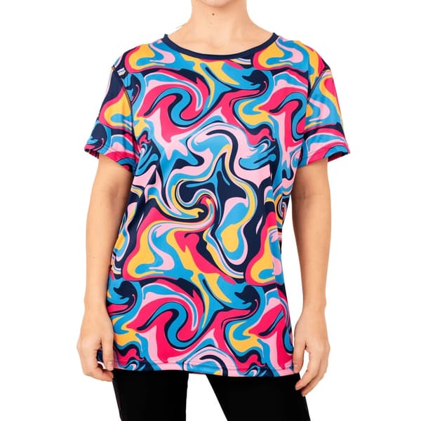 OddBalls Womens/Ladies Adventurous Ripple Training T-Shirt Multicoloured 16 UK