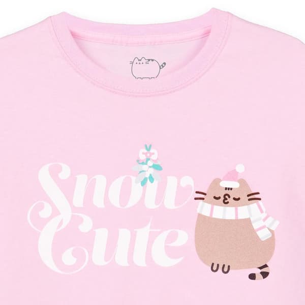 Pusheen Jul-T-shirt för flickor