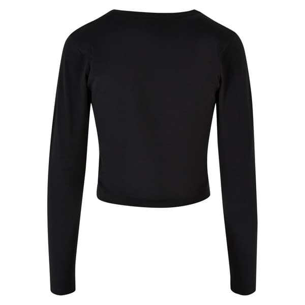 Build Your Brand Womens/Ladies Long-Sleeved Crop Top