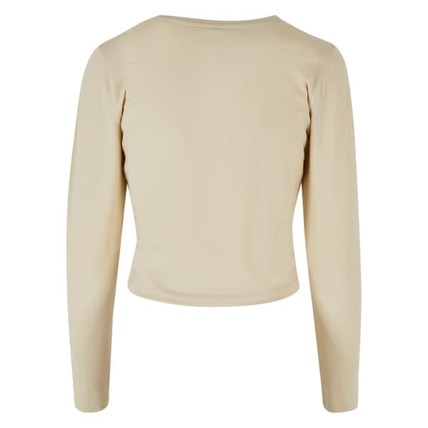 Build Your Brand Womens/Ladies Long-Sleeved Crop Top