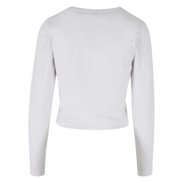 Build Your Brand Womens/Ladies Long-Sleeved Crop Top