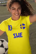 Miniatyrbild 5 av 5: Sverige supporter t-shirt till landslag eurovision