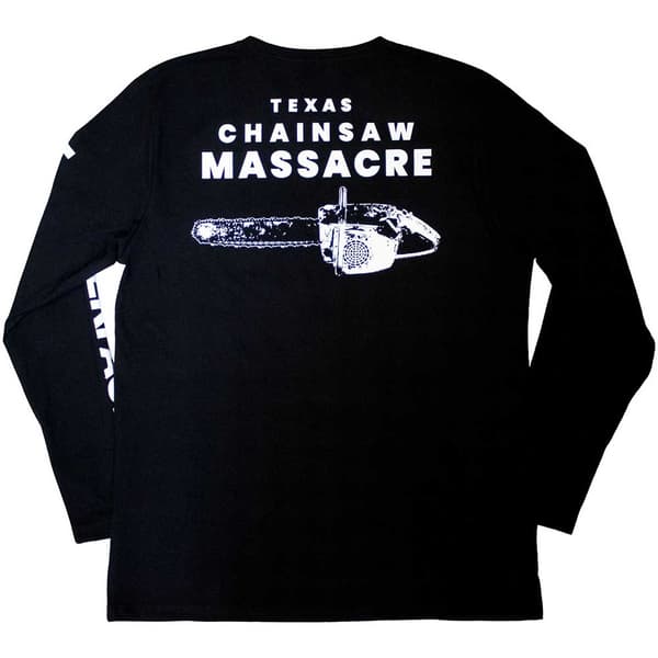The Texas Chainsaw Massacre Unisex Adult Leatherface Back Print Long-Sleeved T-Shirt