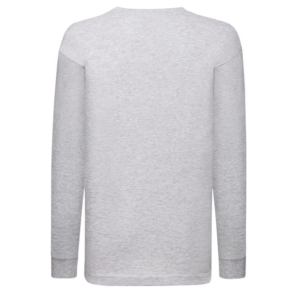 Fruit of the Loom Childrens/Kids Valueweight Heather Long-Sleeved T-Shirt