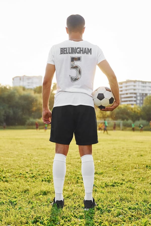 Jude Bellingham spelare t-shirt sportströja England  Real Madrid