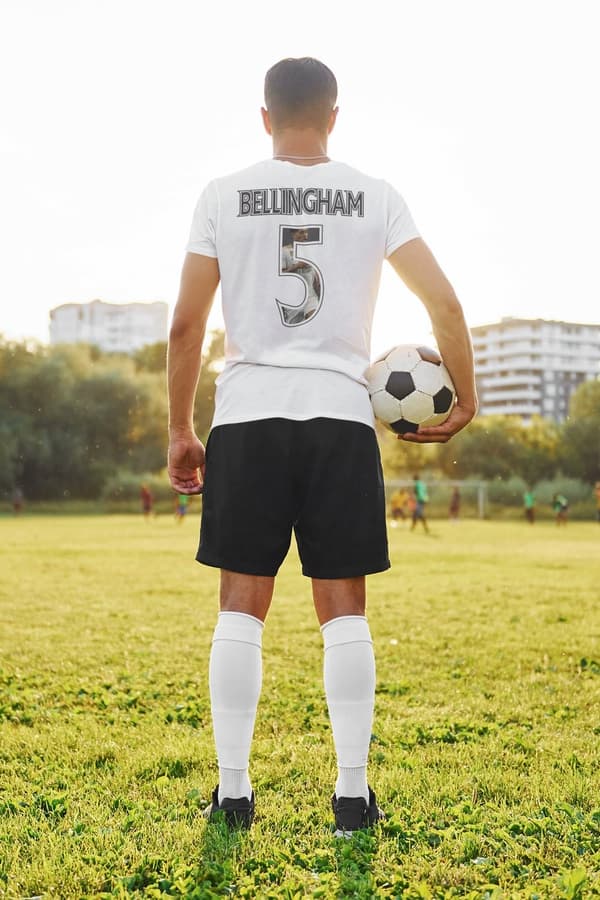 Jude Bellingham spelare t-shirt sportströja England  Real Madrid