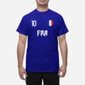 Miniatyrbild 1 av 4: Franrike landslag t-shirt i marin blå med FRA & 10 fotboll