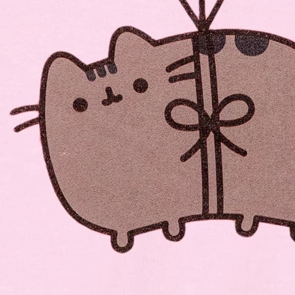 Pusheen Kortärmad t-shirt Bye Balloons för flickor
