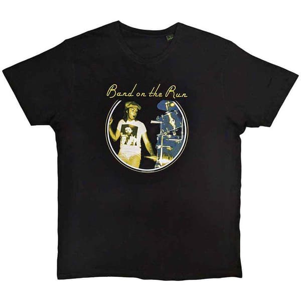 Paul McCartney Unisex vuxen Band On The Run Wings T-shirt