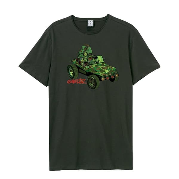 Amplified Unisex vuxen Geep Gorillaz T-shirt för vuxna Charcoal XXL