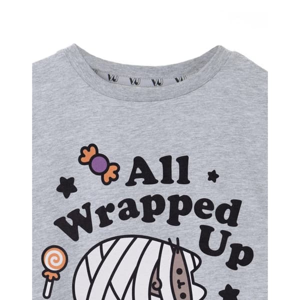 Pusheen Girls Halloween Mummy Marl T-Shirt