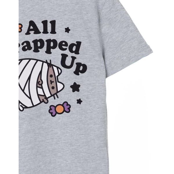Pusheen Girls Halloween Mummy Marl T-Shirt