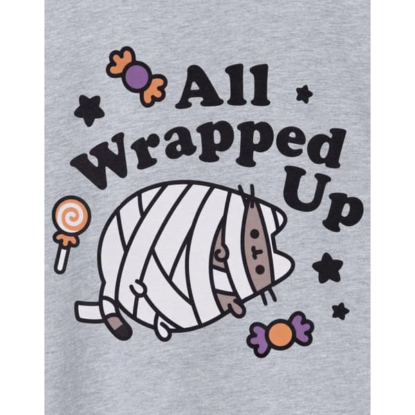 Pusheen Girls Halloween Mummy Marl T-Shirt