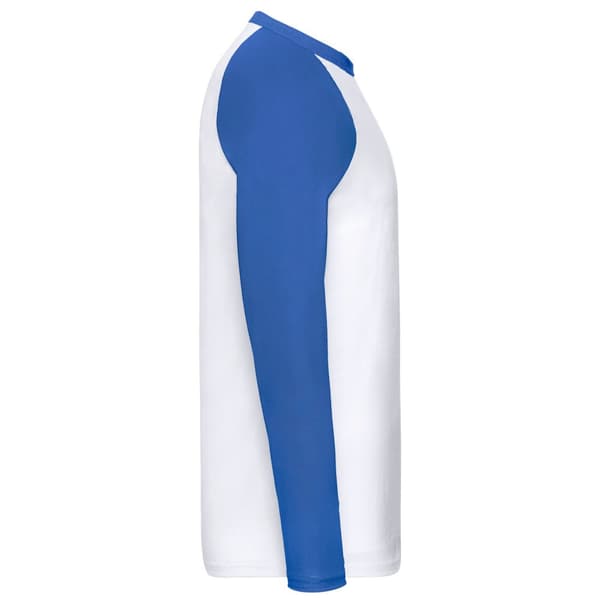 Fruit of the Loom Mens Contrast Long-Sleeved Baseball T-Shirt