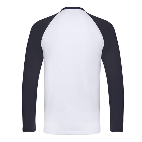 Fruit of the Loom Mens Contrast Long-Sleeved Baseball T-Shirt