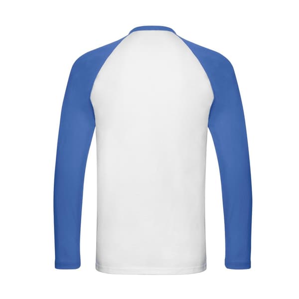 Fruit of the Loom Mens Contrast Long-Sleeved Baseball T-Shirt