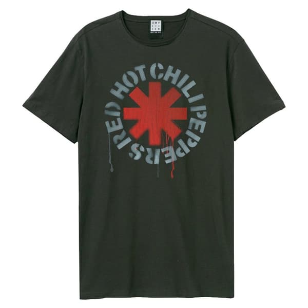Amplified Unisex vuxen Red Hot Chili Peppers t-shirt med logotyp
