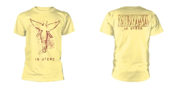 NIRVANA - T-SHIRT , IN UTERO F&B MEN (YELLOW) M