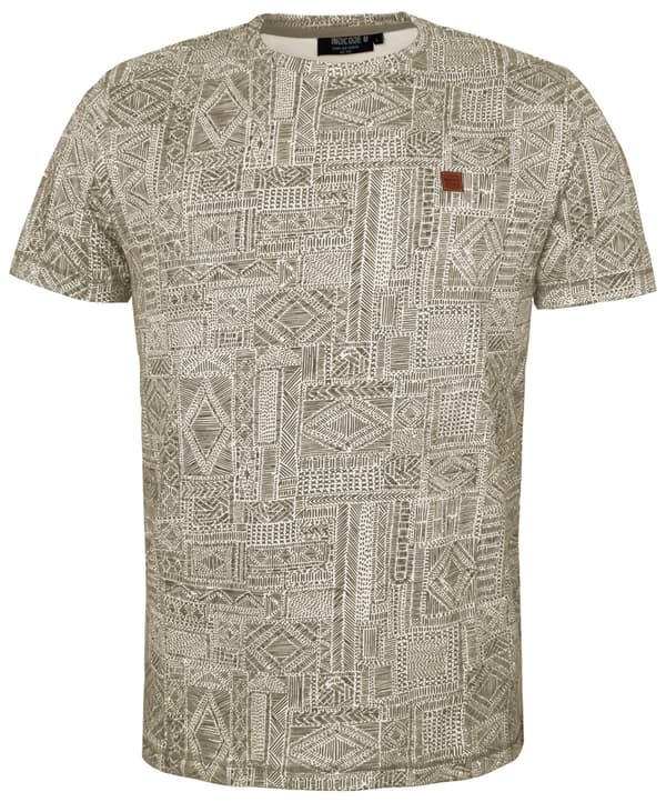 Indicode - T-shirt Benny Grafiskt mönster