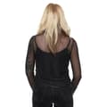 Pikkukuva 3 / 3: Blondie Womens/Ladies Mic Stand Mesh Long-Sleeved Crop Top
