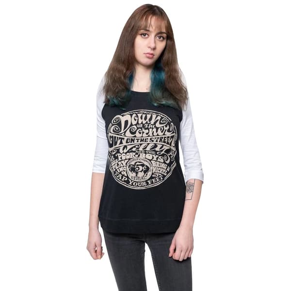 Creedence Clearwater Revival Womens/Ladies Down On The Corner Raglan T-Shirt