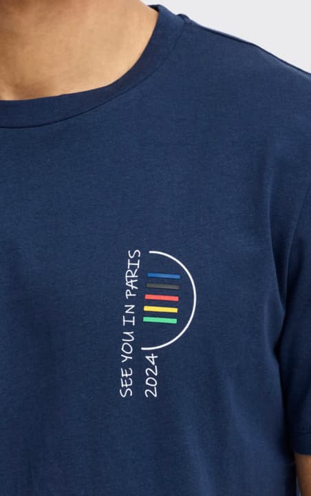 Blend  - T-shirt 20717629 Paris 2024 + Ryggtryck