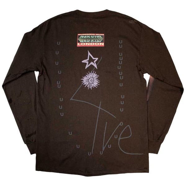 Travis Scott Unisex långärmad t-shirt för vuxna Summer Run 2023 London