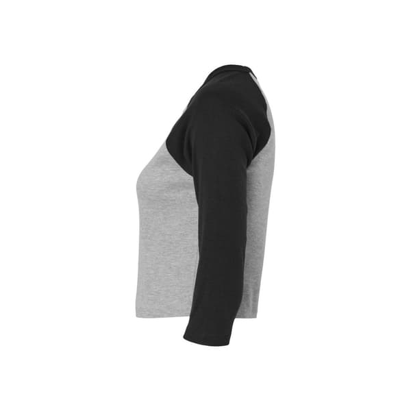 Bella + Canvas Womens/Ladies Contrast Heather Crop Top