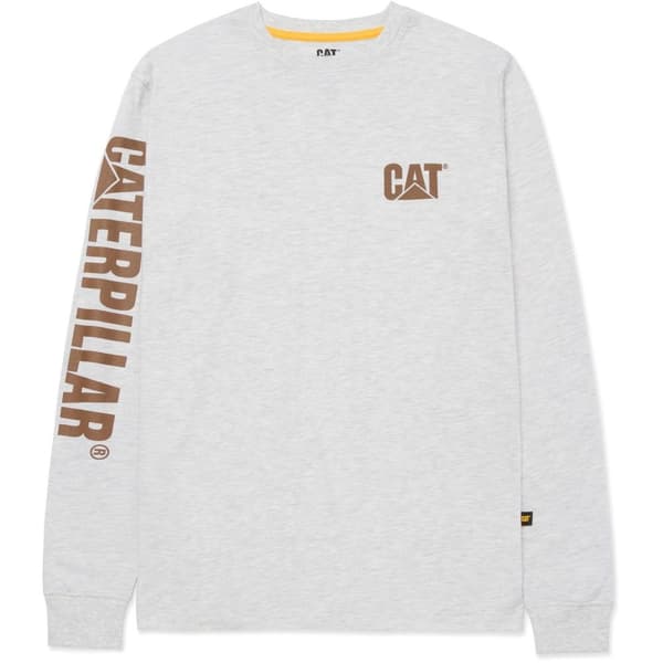 Caterpillar Mens Trademark Banner Long-Sleeved T-Shirt
