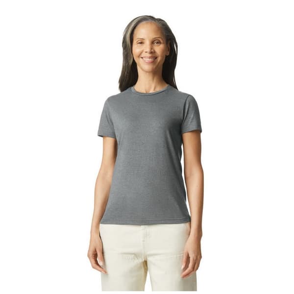 Gildan Dame/kvinder Heather T-shirt Graphite Heather 16 UK