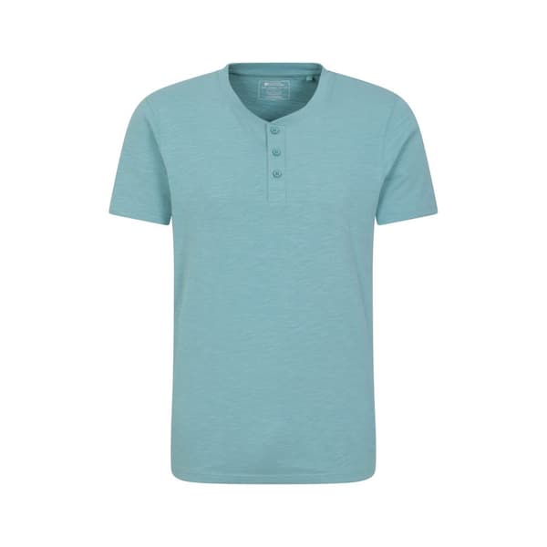 Mountain Warehouse Mens Hasst Organic T-Shirt Turquoise XS