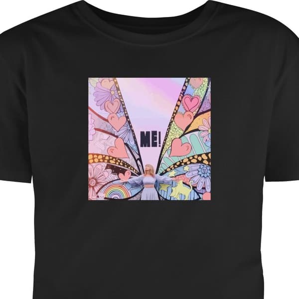 Vuxen-T-shirt | Bekväm T-shirt för Vuxna Taylor Swift - ME! Svart X-Large