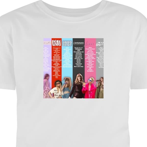 Vuxen-T-shirt | Bekväm T-shirt för Vuxna Taylor Swift - Mix