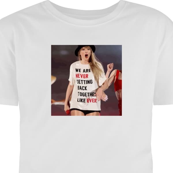 Voksen T-shirt | Behagelig T-shirt til Voksne Taylor Swift - Like Ever Hvid Small