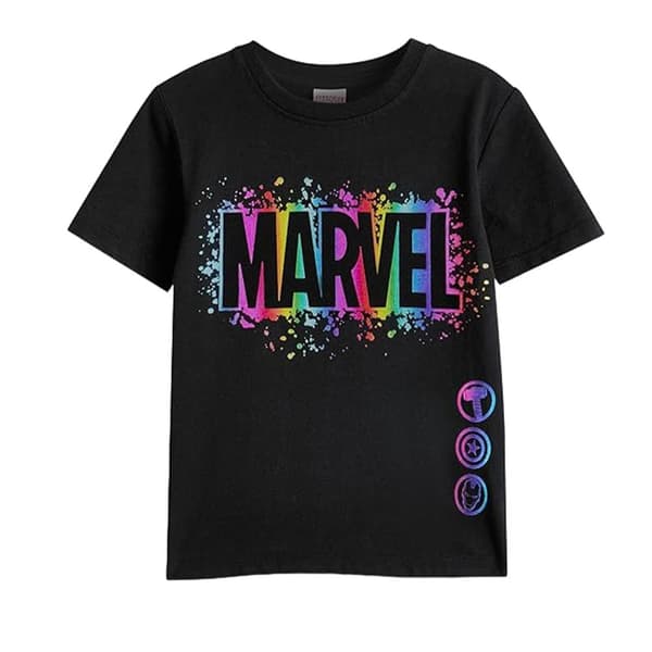 Marvel Boys Smash Logo T-Shirt (Pack of 2)