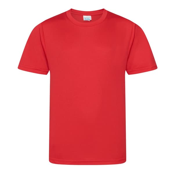 AWDis Cool Smooth T-Shirt för barn/ungdomar Fire Red 9-11 Years