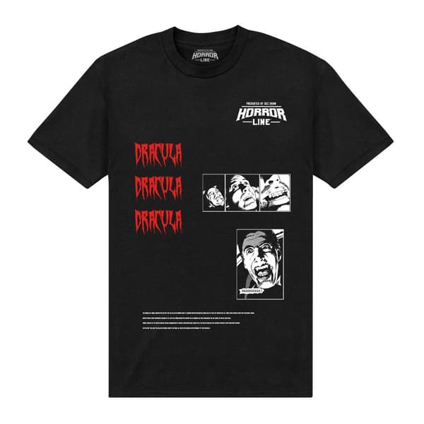 Horror Line Unisex Adult Multi Images T-Shirt Black XXL